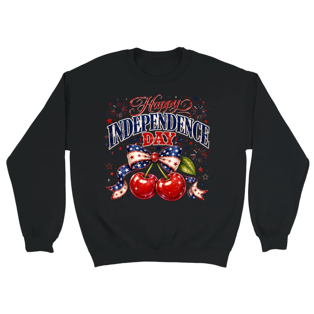 Product 4th of July Happy Indepandence Day Cherry Unisex Sweatshirt