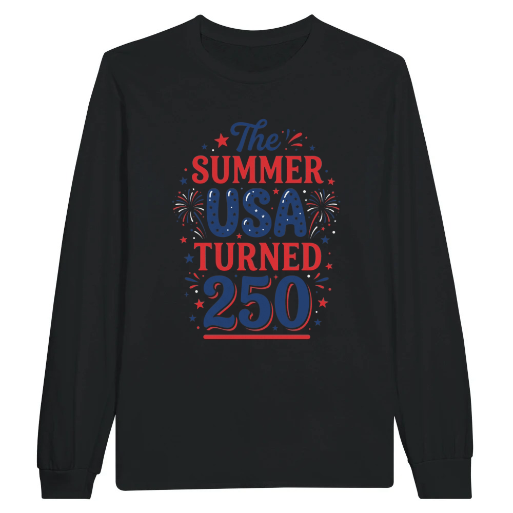 Product Summer Usa Patriotic Fireworks Turned 250 Unisex Longsleeve