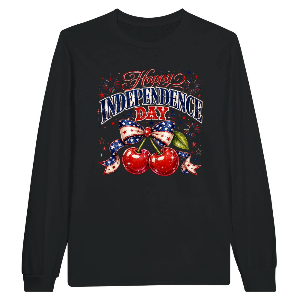 Product 4th of July Happy Indepandence Day Cherry Unisex Longsleeve
