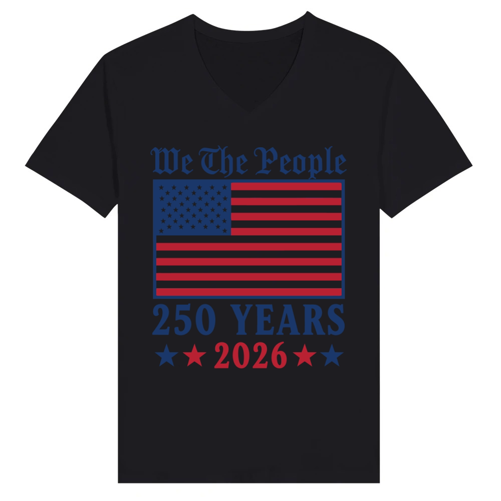 Product We The People 250 Years 2026 V-Neck T-shirt