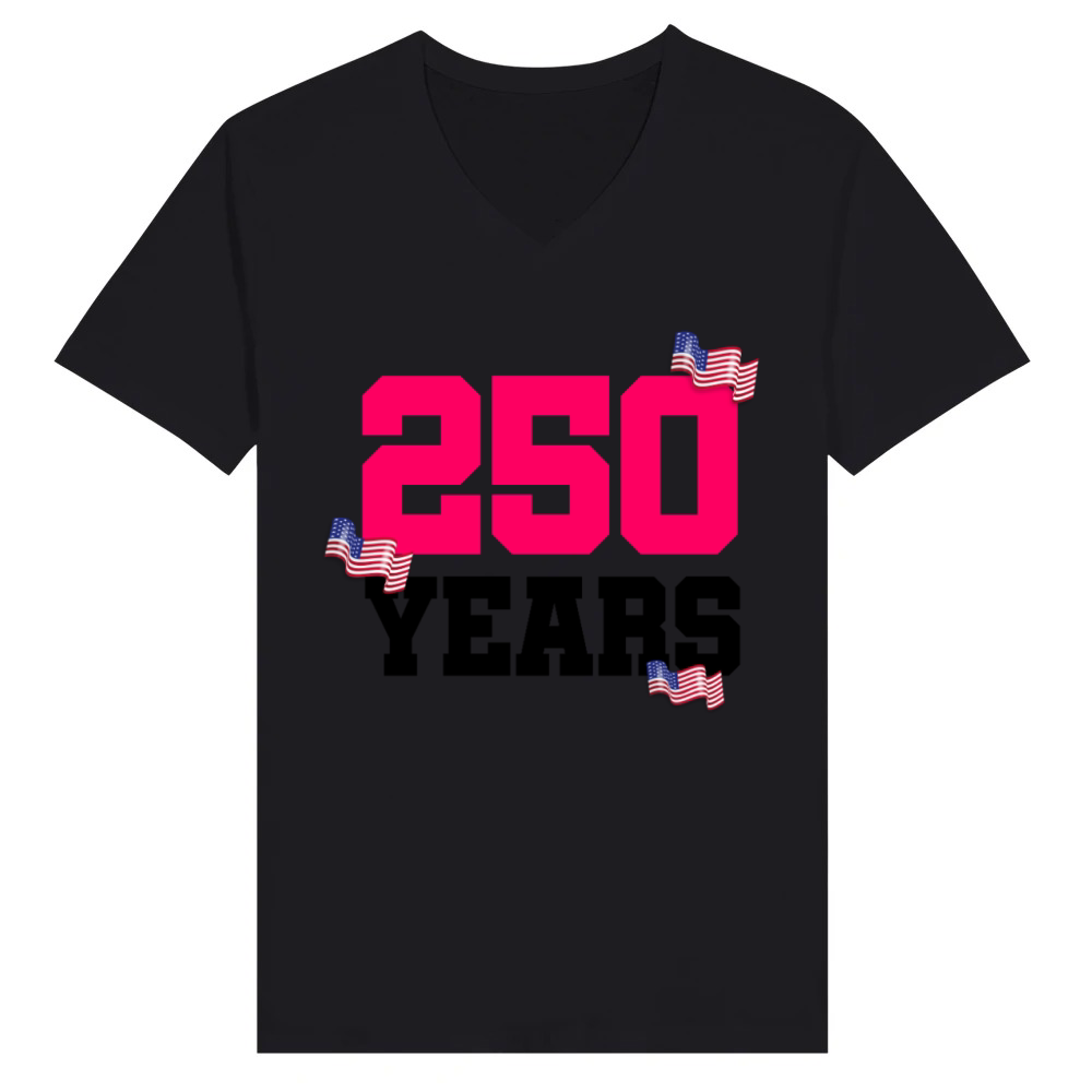 Product 250 years america V-Neck T-shirt