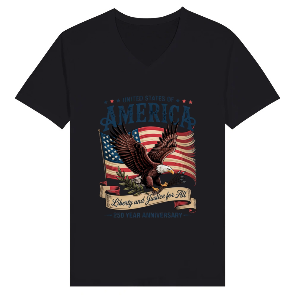 Product 250 years america V-Neck T-shirt