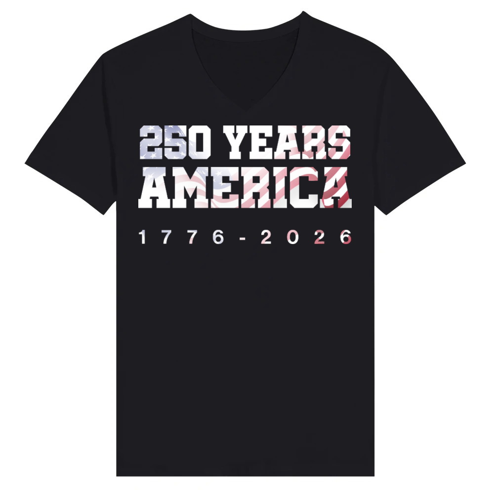 Product 250 years america V-Neck T-shirt
