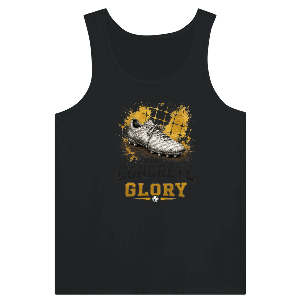 Product From Concrete to Glory Football Soccer T-Shirt Tank Top