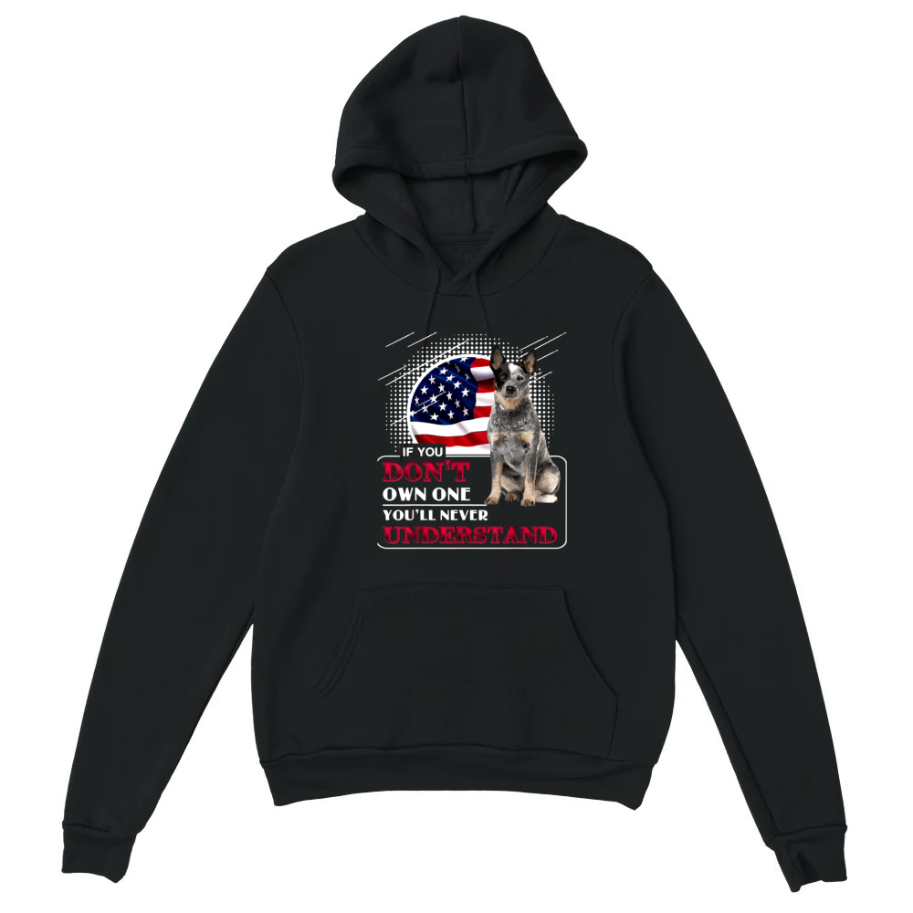Product Patriotic Dog with Flag and Quote Unisex Hoodie