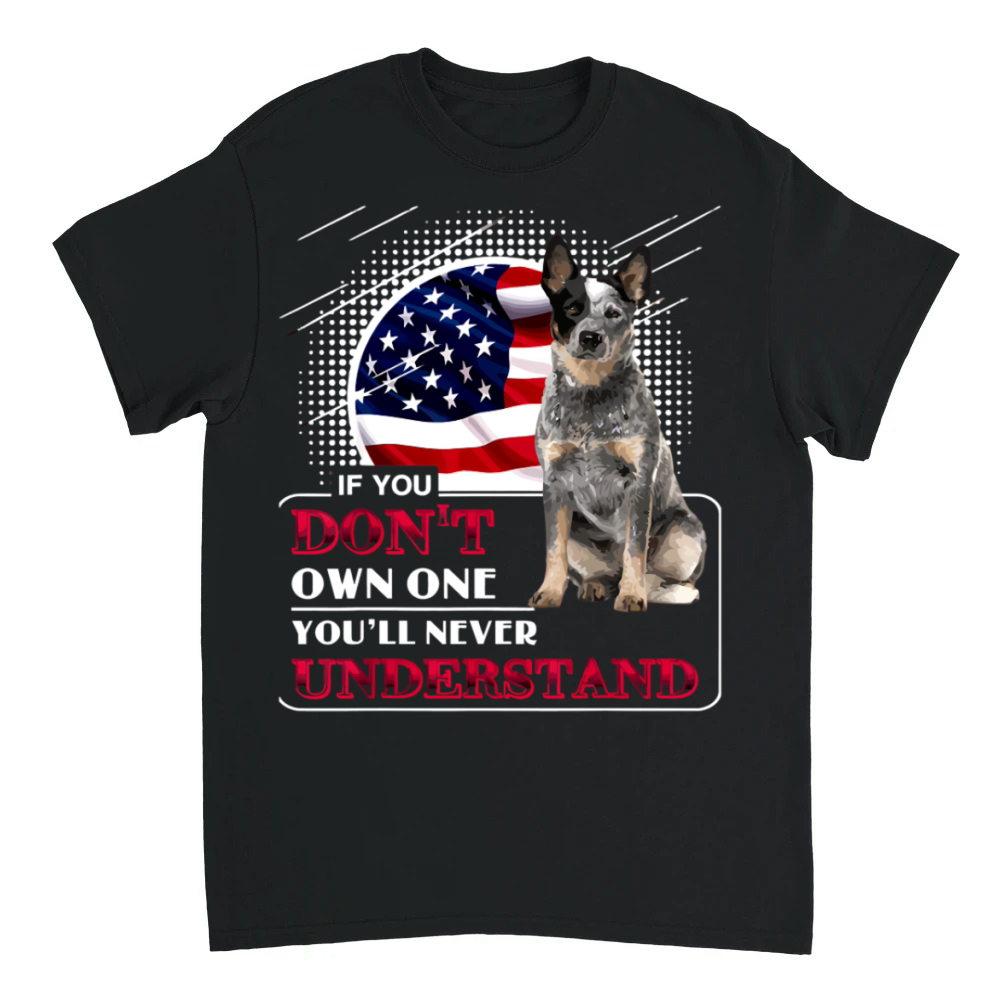 Product Patriotic Dog with Flag and Quote T-Shirt