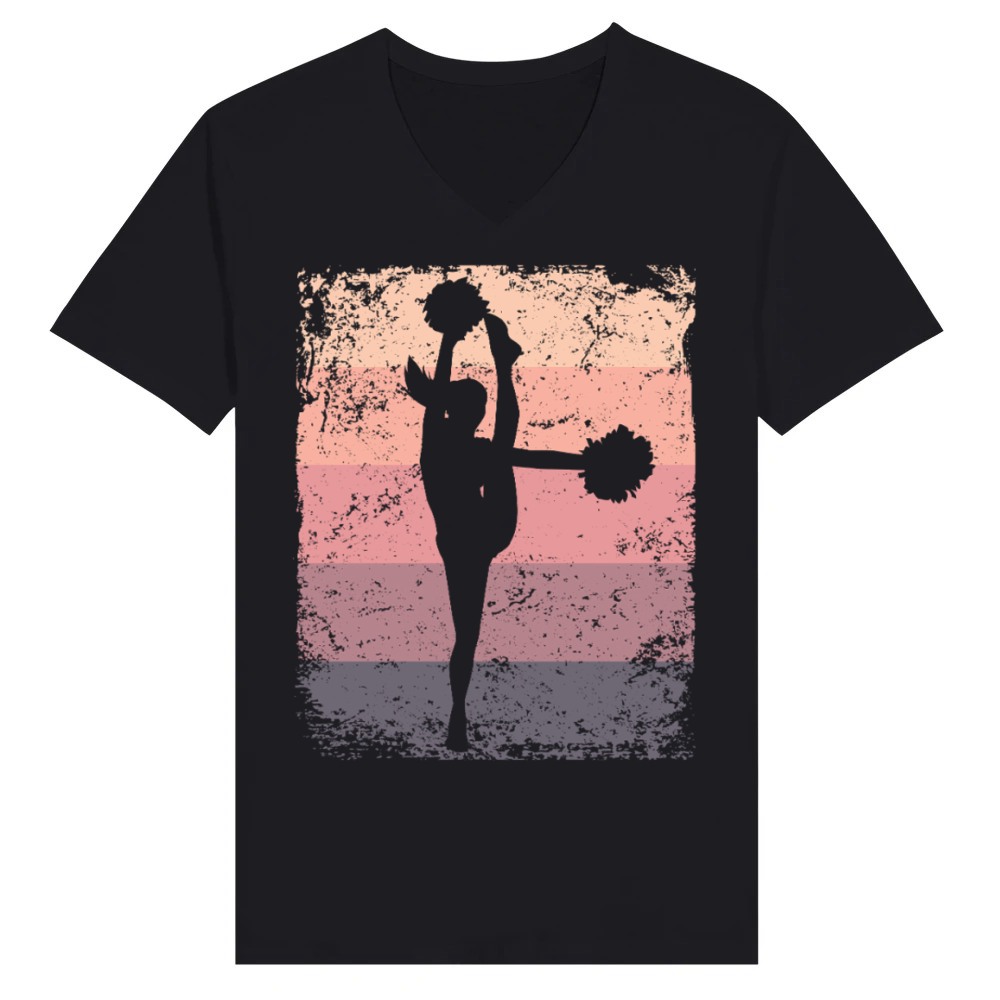 Product Cheerleader Cheer Mom Love Cheerleading V-Neck T-shirt
