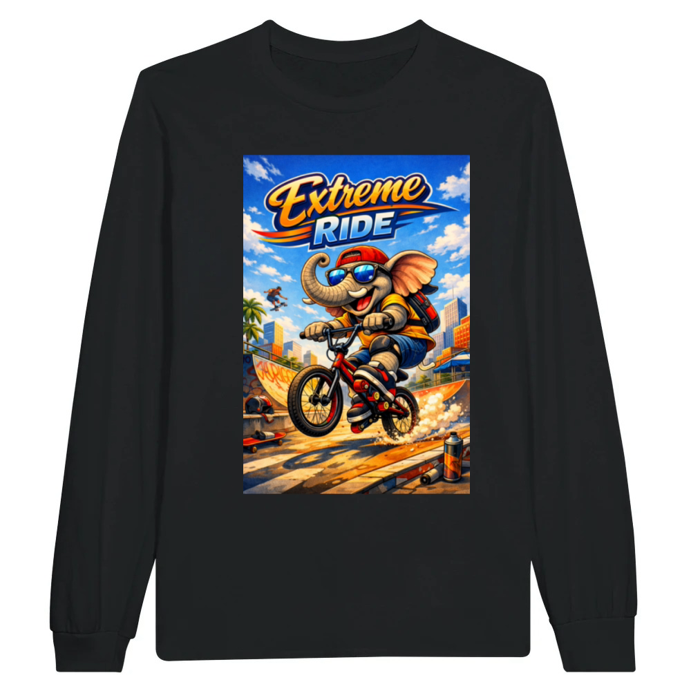 Product Extreme Ride Elephant BMX Unisex Longsleeve