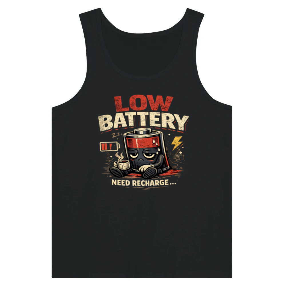 Product Low Battery Need Recharge Tank Top