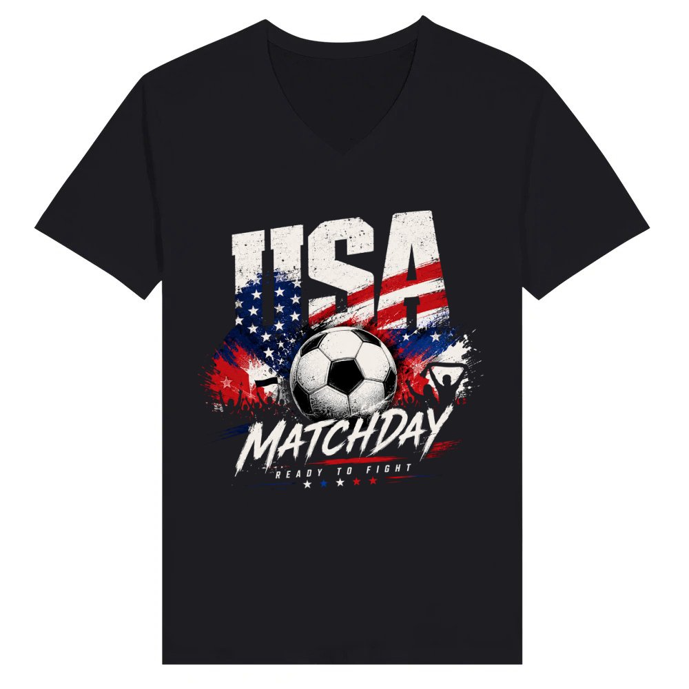Product USA Matchday Ready To Fight Patriotic V-Neck T-shirt