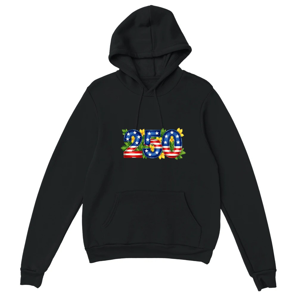 Product USA 250th Anniversary Flowers Unisex Hoodie