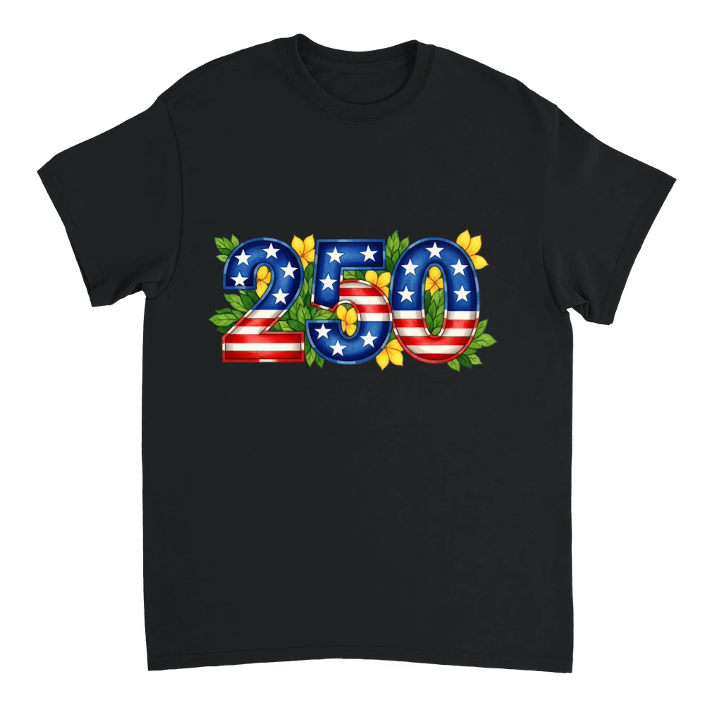 Product USA 250th Anniversary Flowers T-Shirt