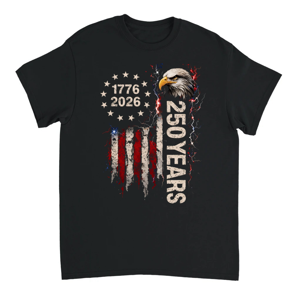 Product USA 250 Anniversary 1776–2026 Thunder Design T-Shirt