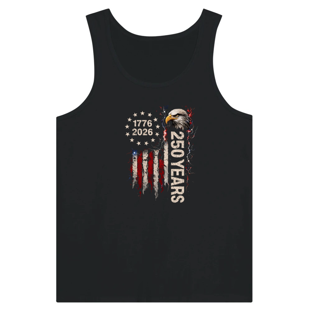 Product USA 250 Anniversary 1776–2026 Thunder Design Tank Top