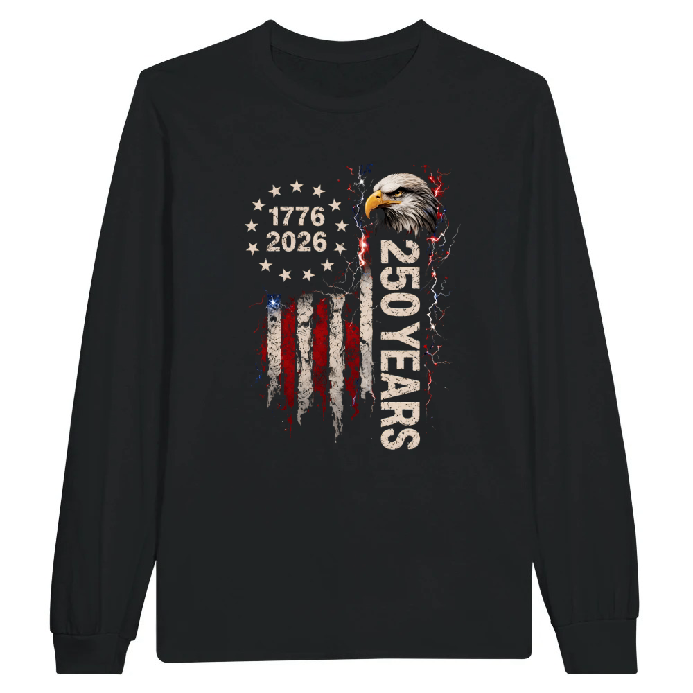 Product USA 250 Anniversary 1776–2026 Thunder Design Unisex Longsleeve