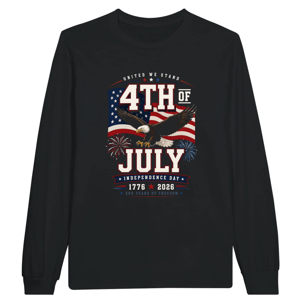 Product United We Stand 4th Of July Independence Day 1776 2026 Unisex Longsleeve