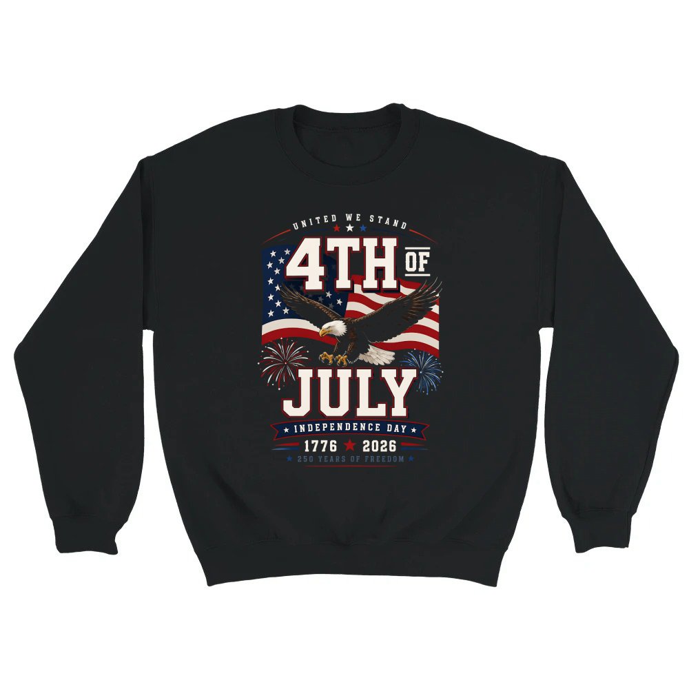 Product United We Stand 4th Of July Independence Day 1776 2026 Unisex Sweatshirt