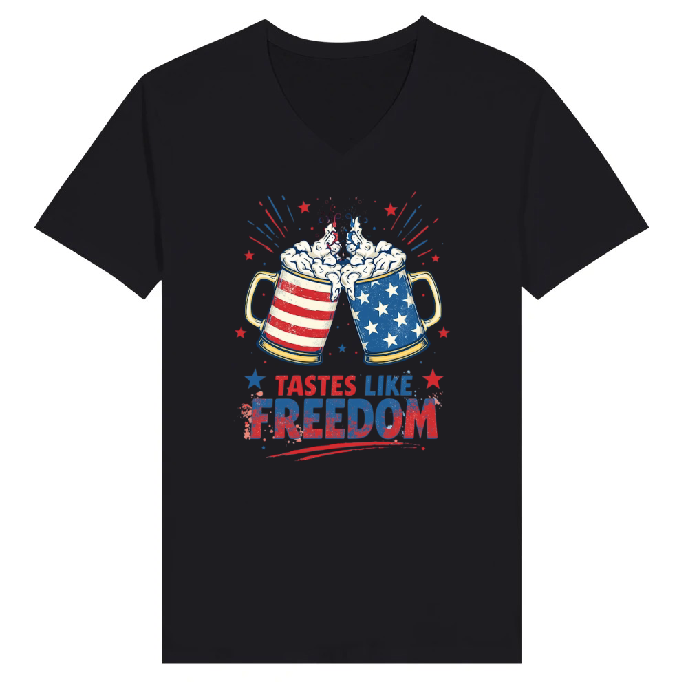 Product TASTES LIKE FREEDOM 4th of July V-Neck T-shirt