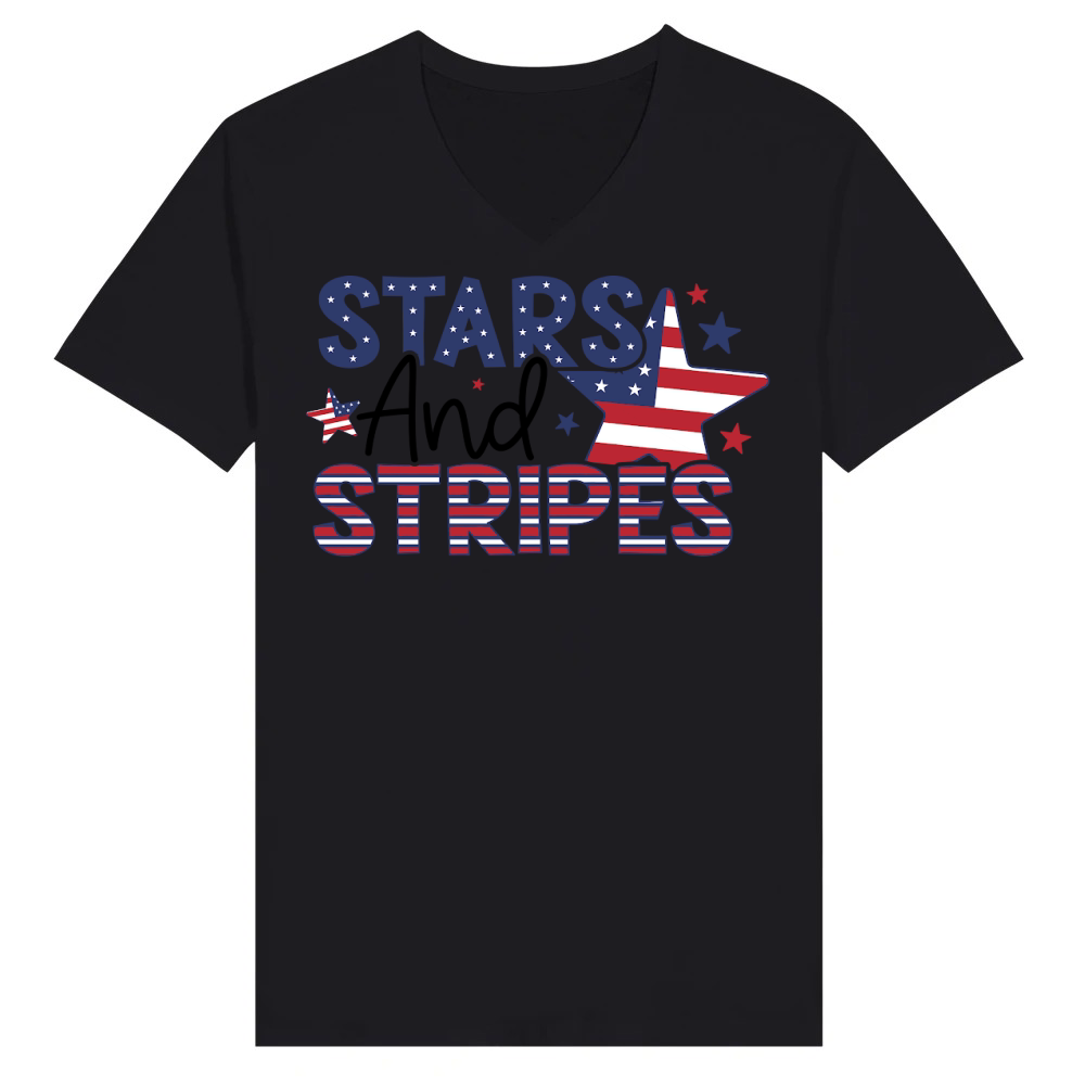 Product Stars And Stripes 4th of July V-Neck T-shirt