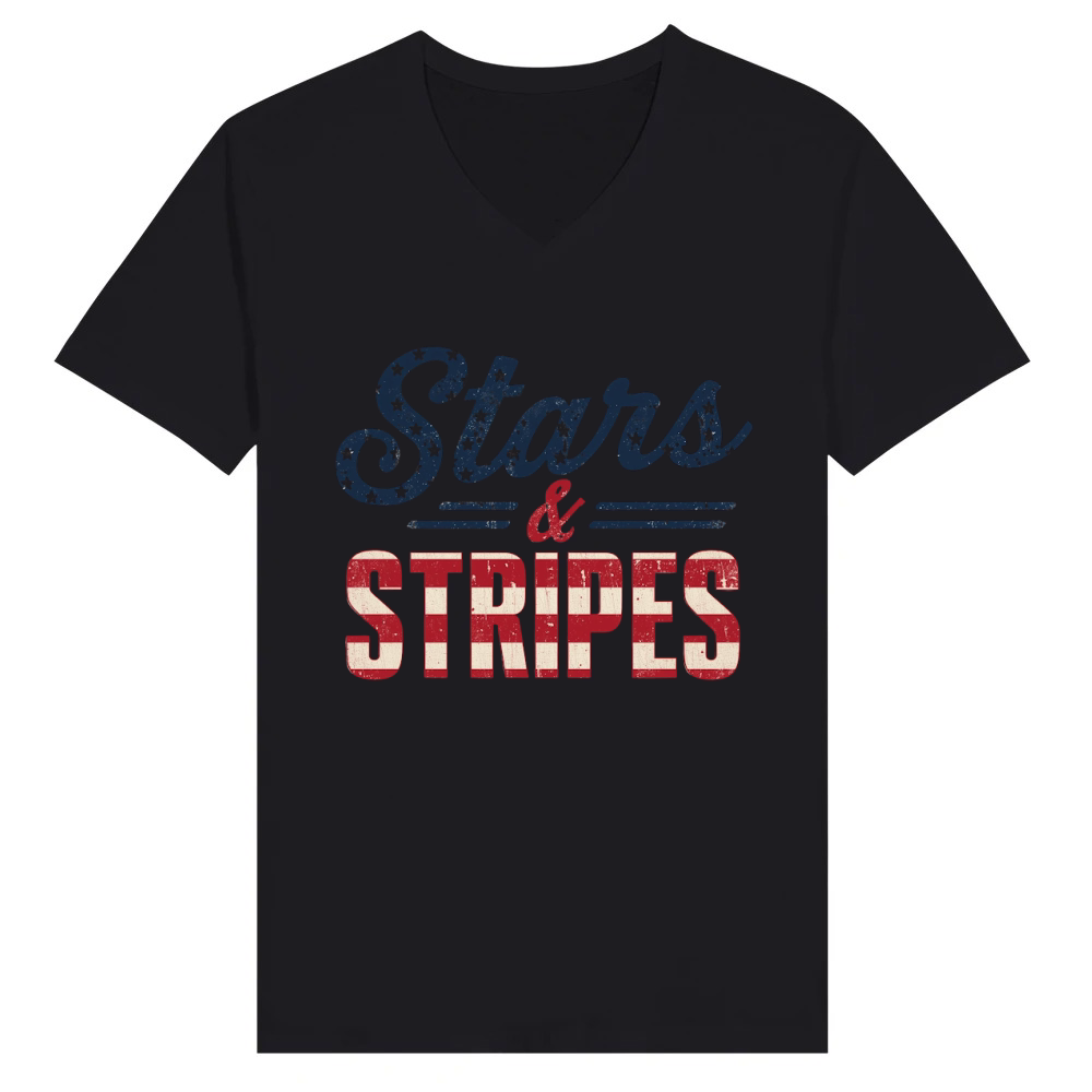 Product Stars & Stripes 4th of July V-Neck T-shirt