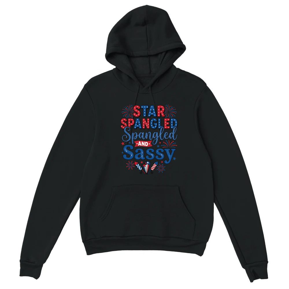 Product Star Spangled And Sassy 4th of July Unisex Hoodie