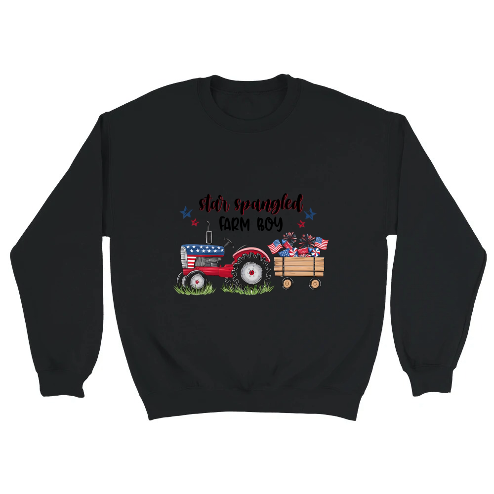 Product Star American Farm Boy 4th Of July Unisex Sweatshirt