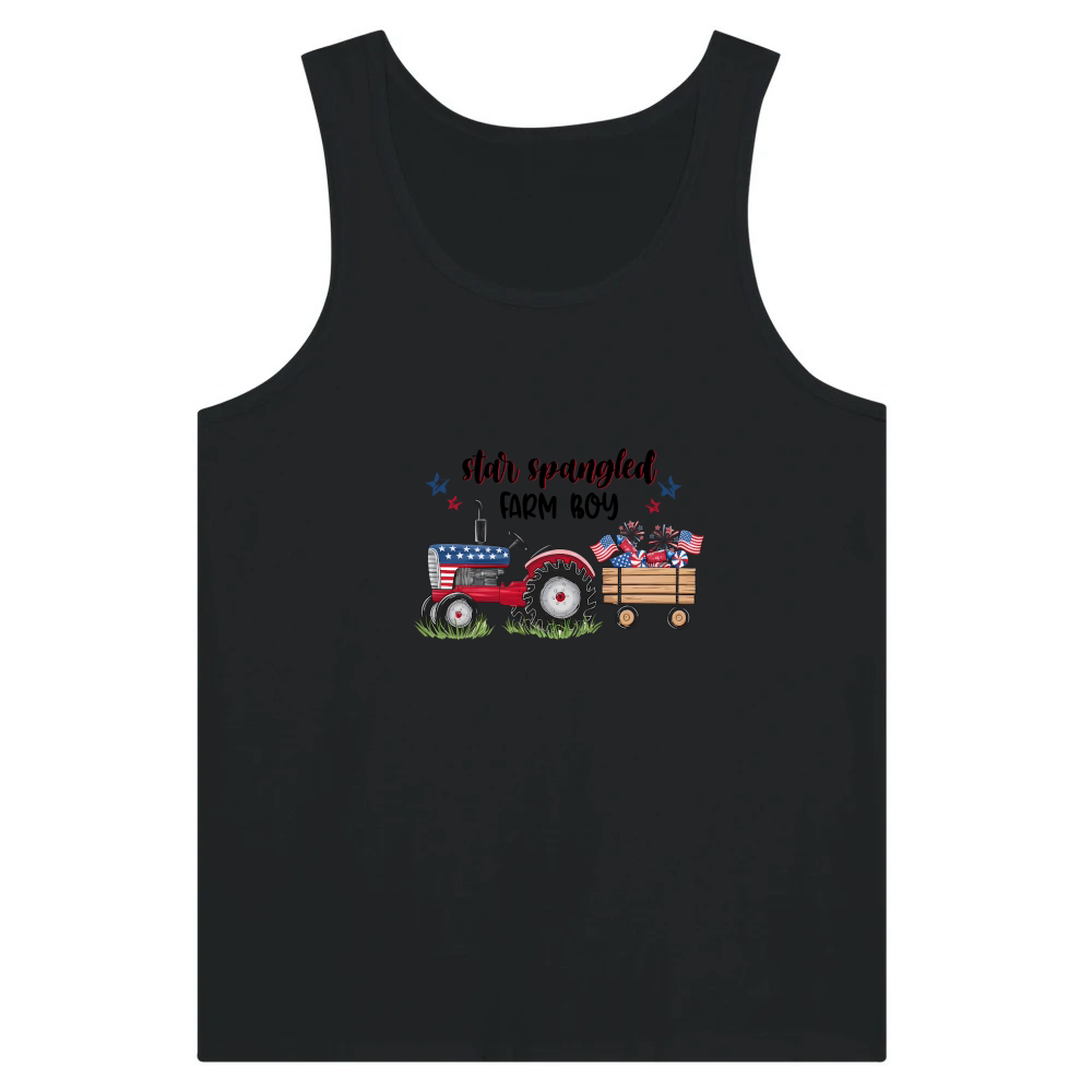 Product Star American Farm Boy 4th Of July Tank Top