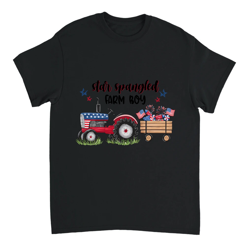Product Star American Farm Boy 4th Of July T-Shirt