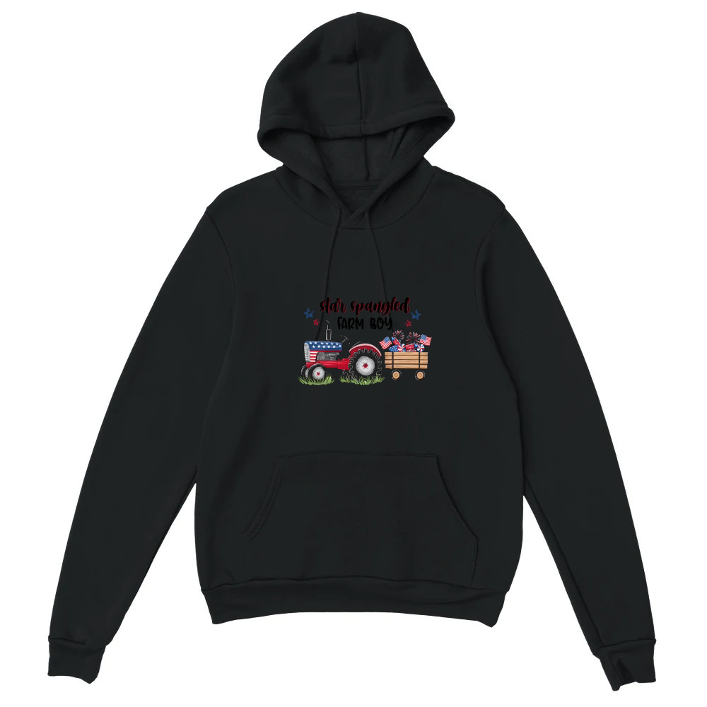 Product Star American Farm Boy 4th Of July Unisex Hoodie
