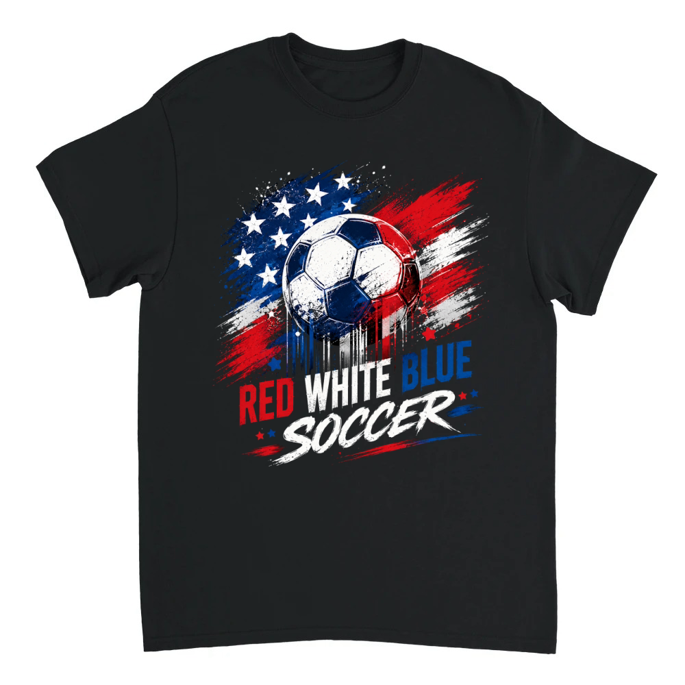 Product Red White Blue Soccer Patriotic T-Shirt