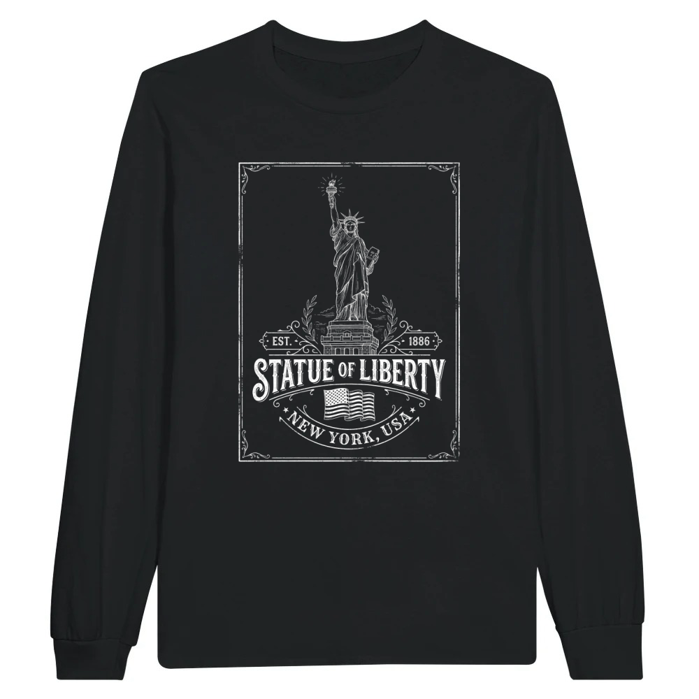 Product Statue Liberty Patriotic American Newyork Unisex Longsleeve