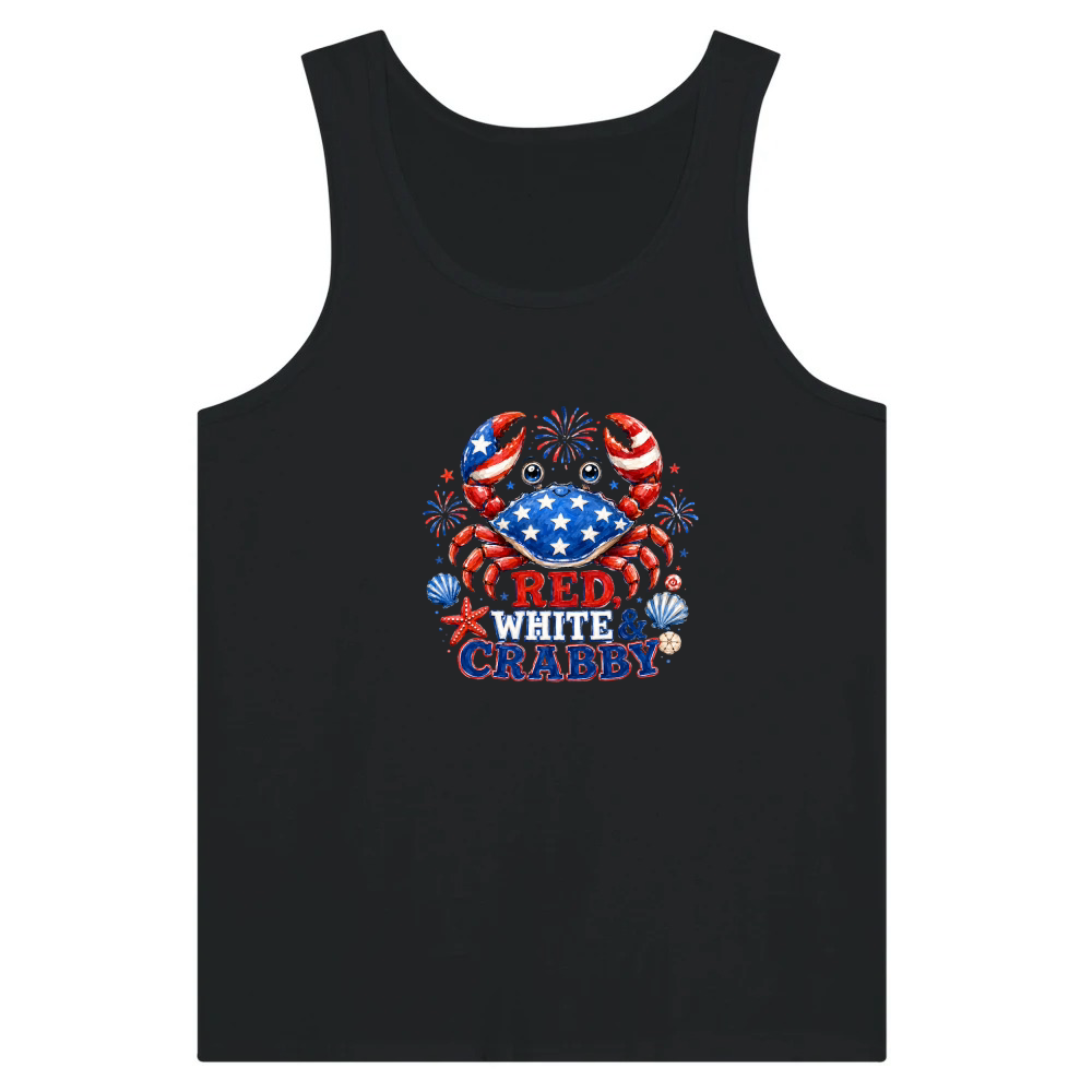 Product Red White & Crabby 4th of July Patriotic Tank Top