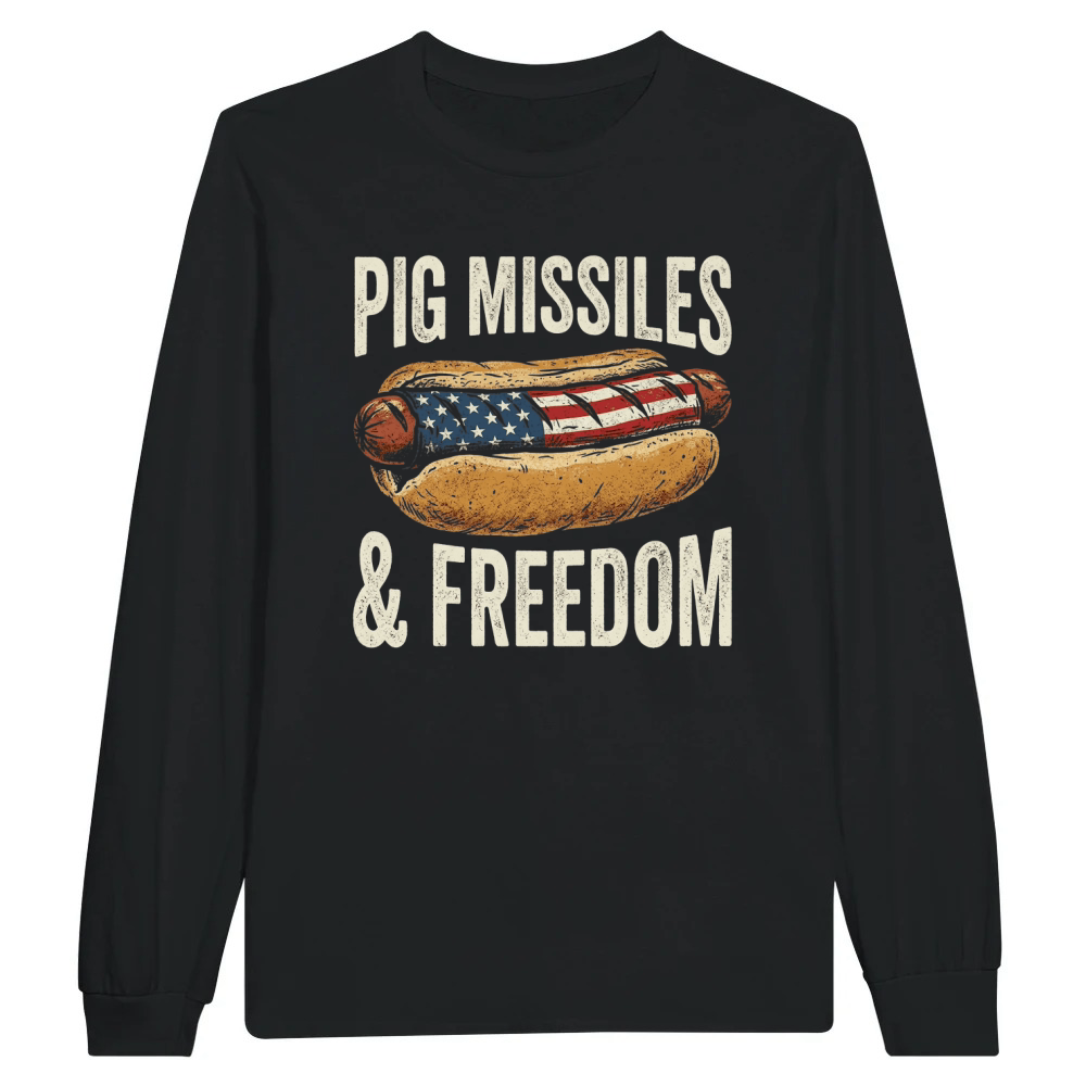 Product Patriotic Hotdog American Freedom Flag Unisex Longsleeve