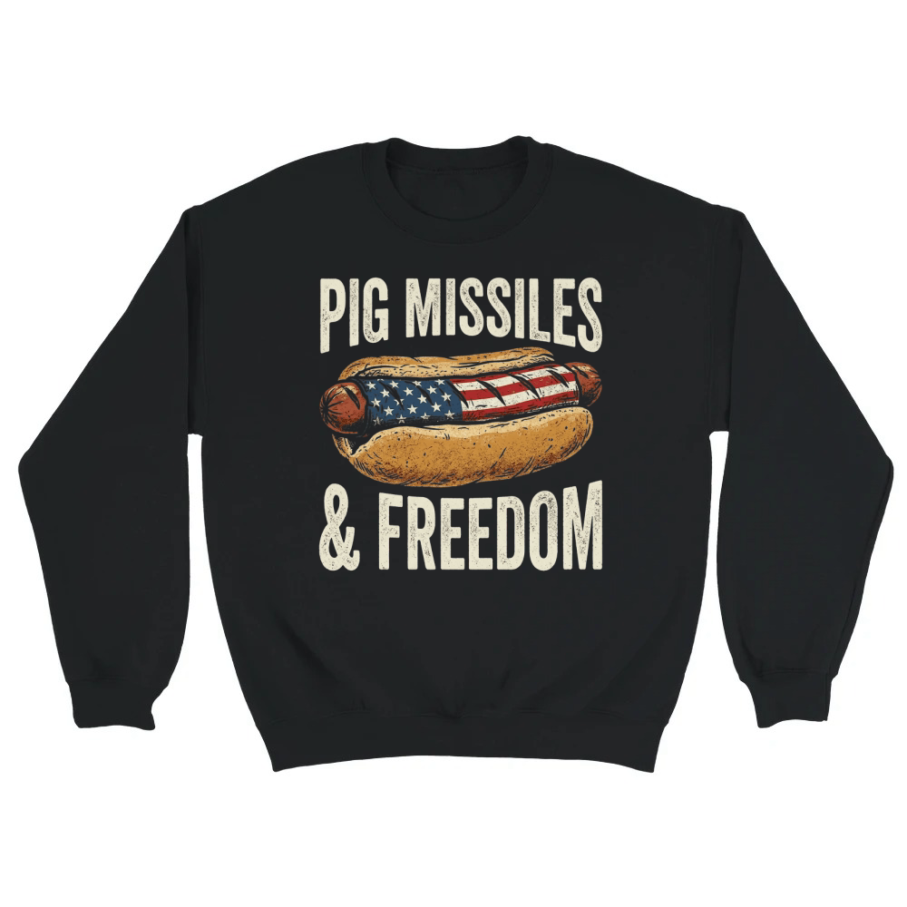 Product Patriotic Hotdog American Freedom Flag Unisex Sweatshirt