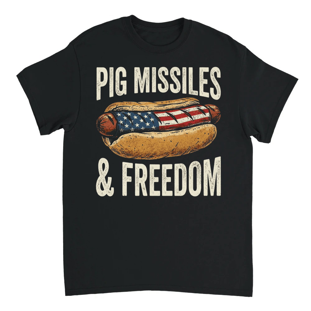 Product Patriotic Hotdog American Freedom Flag T-Shirt