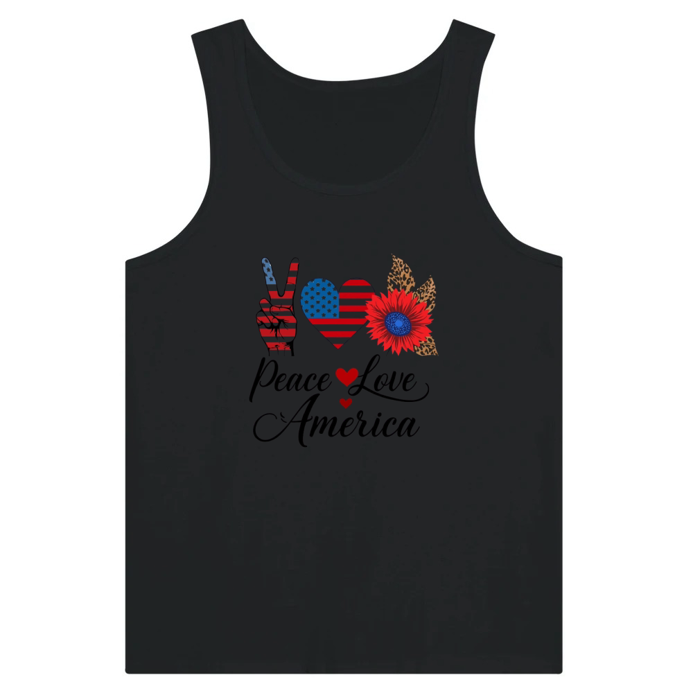 Product Peace Love America 4th of July Tank Top