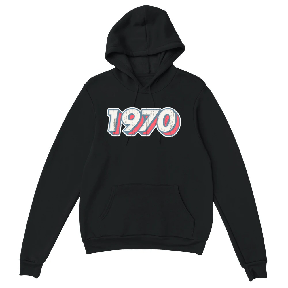 Product Retro 1970 Vintage Funk Disco Music and Cinema Unisex Hoodie