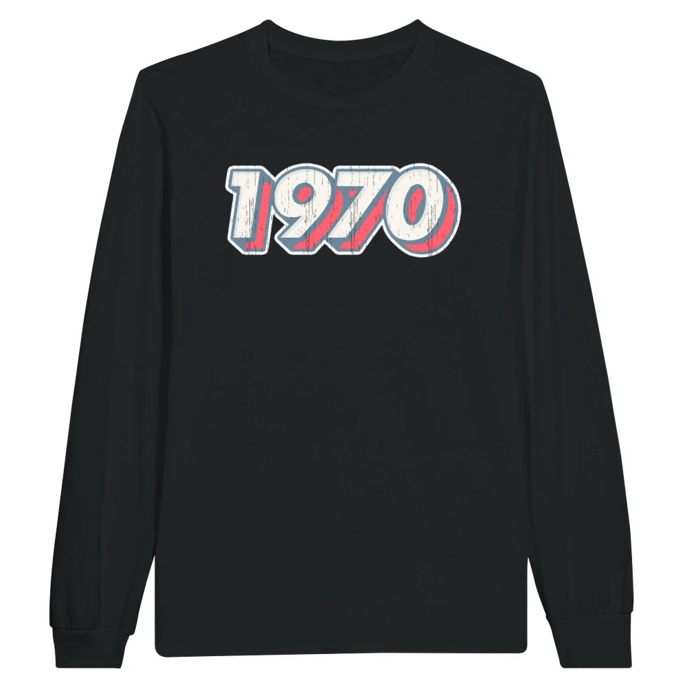 Product Retro 1970 Vintage Funk Disco Music and Cinema Unisex Longsleeve