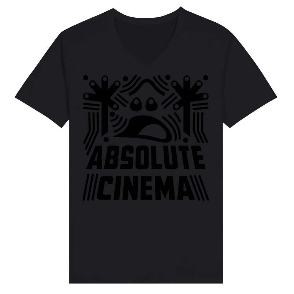 Product Absolute Cinema Meme V-Neck T-shirt