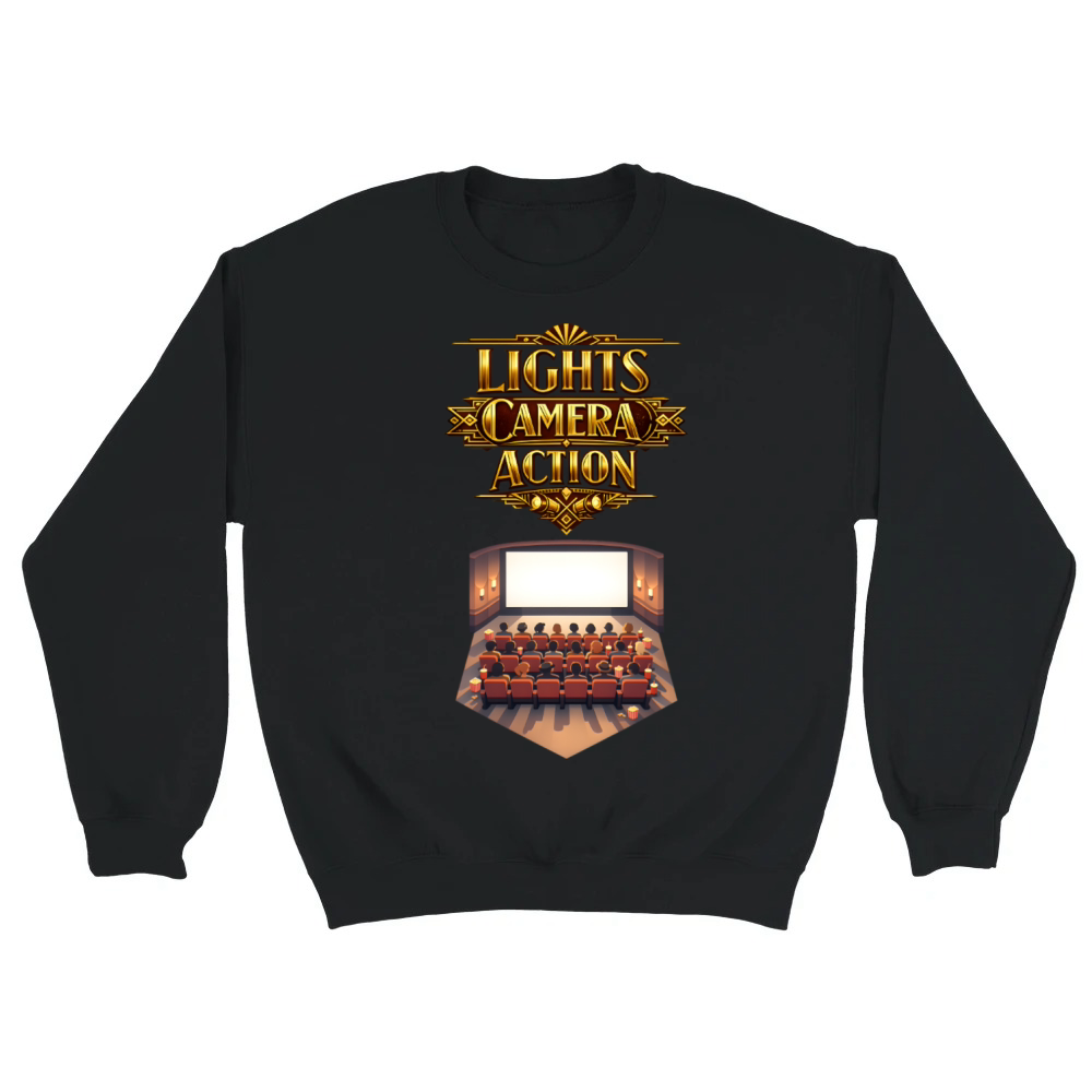 Product Lights Camera Action Golden Cinema Unisex Sweatshirt