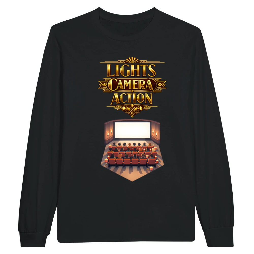Product Lights Camera Action Golden Cinema Unisex Longsleeve