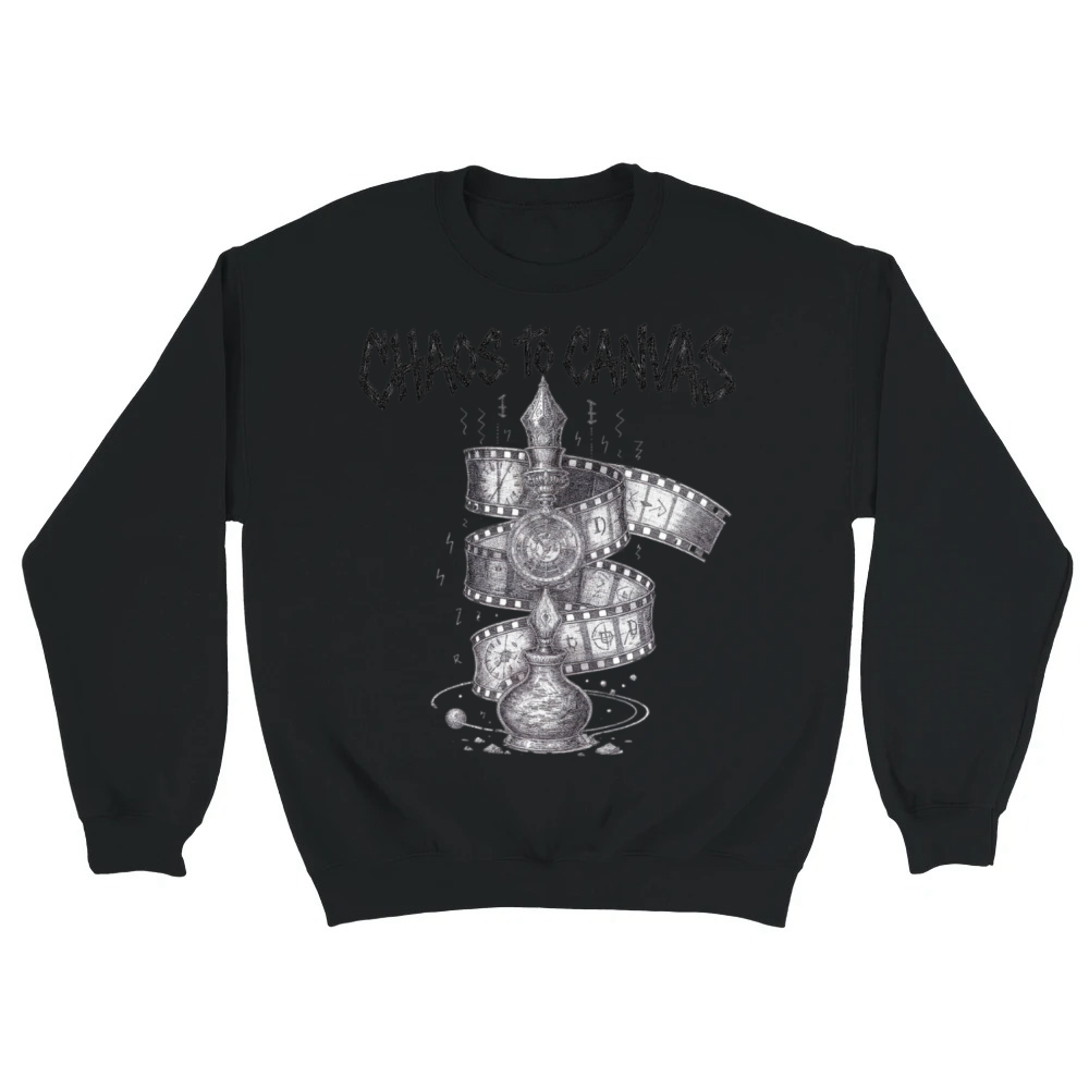 Product Chaos to Canvas Film Spiral Unisex Sweatshirt