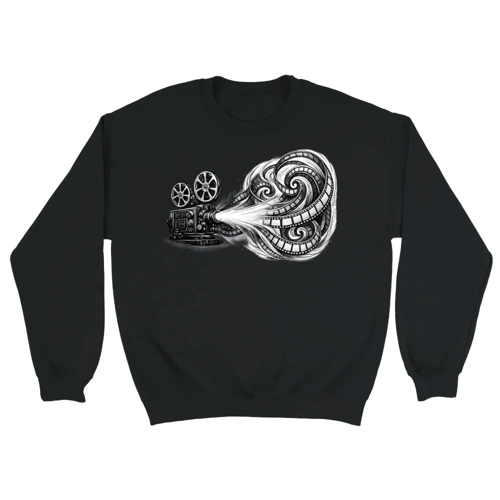 Product Vintage Film Projector Swirl Unisex Sweatshirt