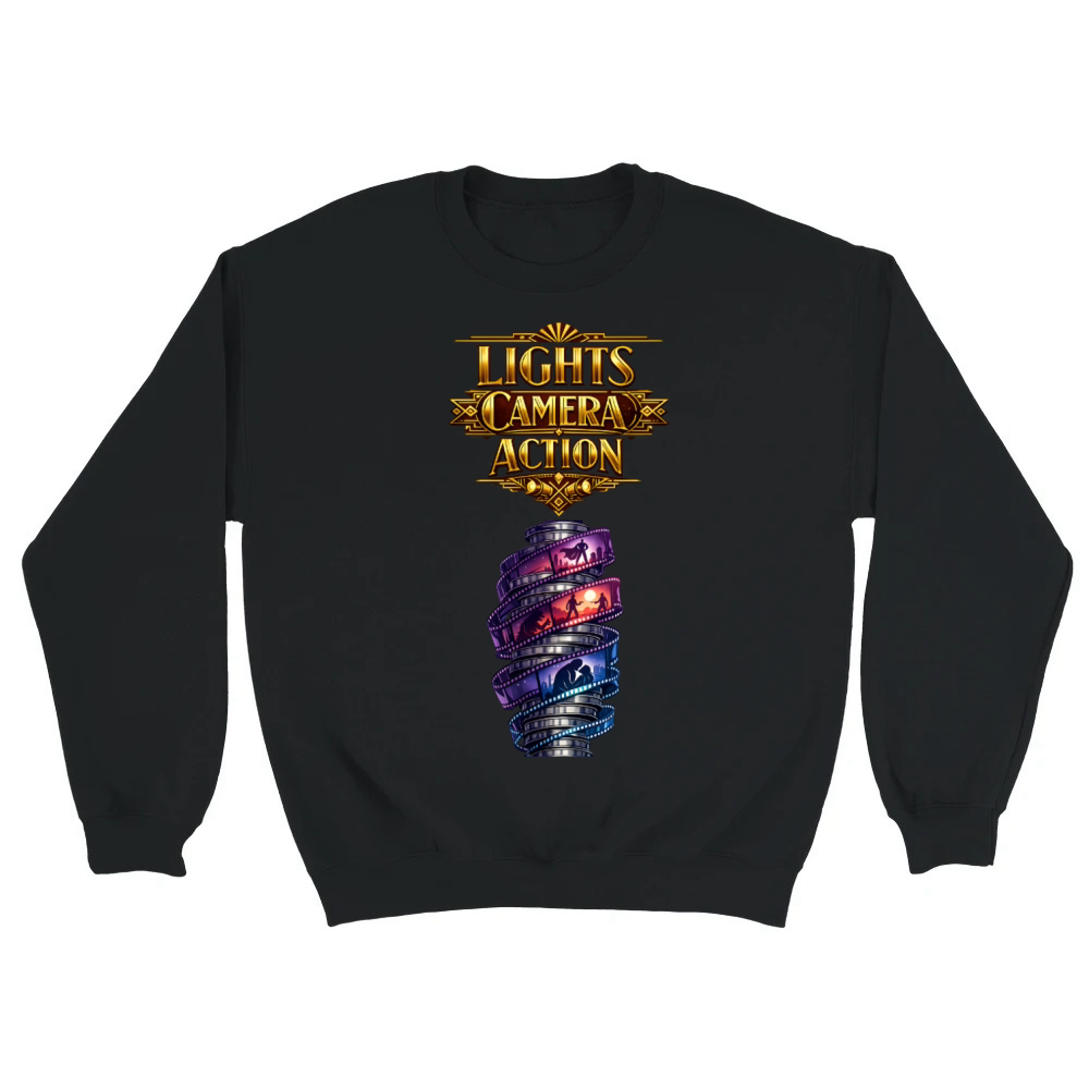 Product Lights Camera Action Film Reel Ornament Unisex Sweatshirt