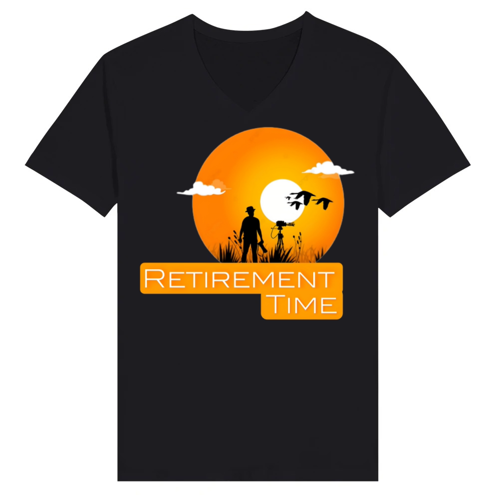 Product Sunset Filmmaker Retirement Design V-Neck T-shirt