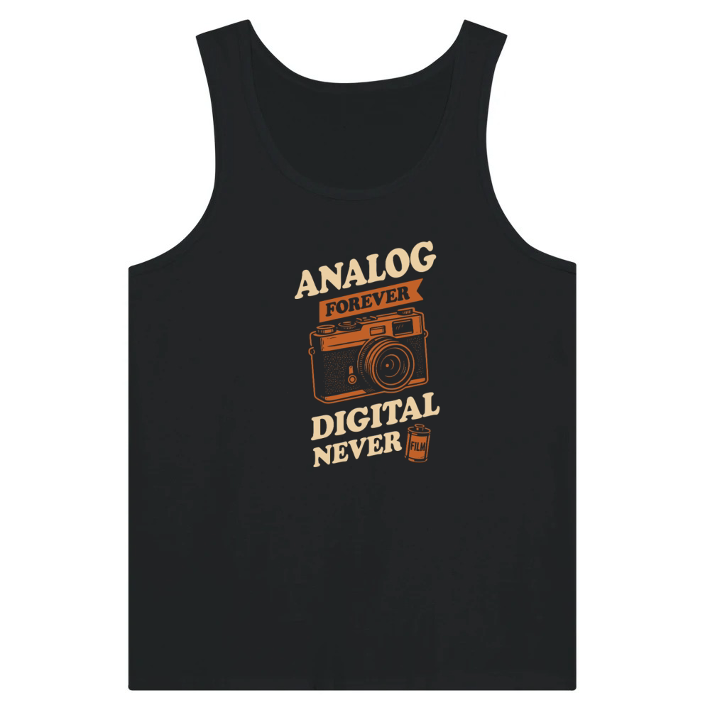 Product Retro Camera Club Analog Photography Film Roll Tank Top