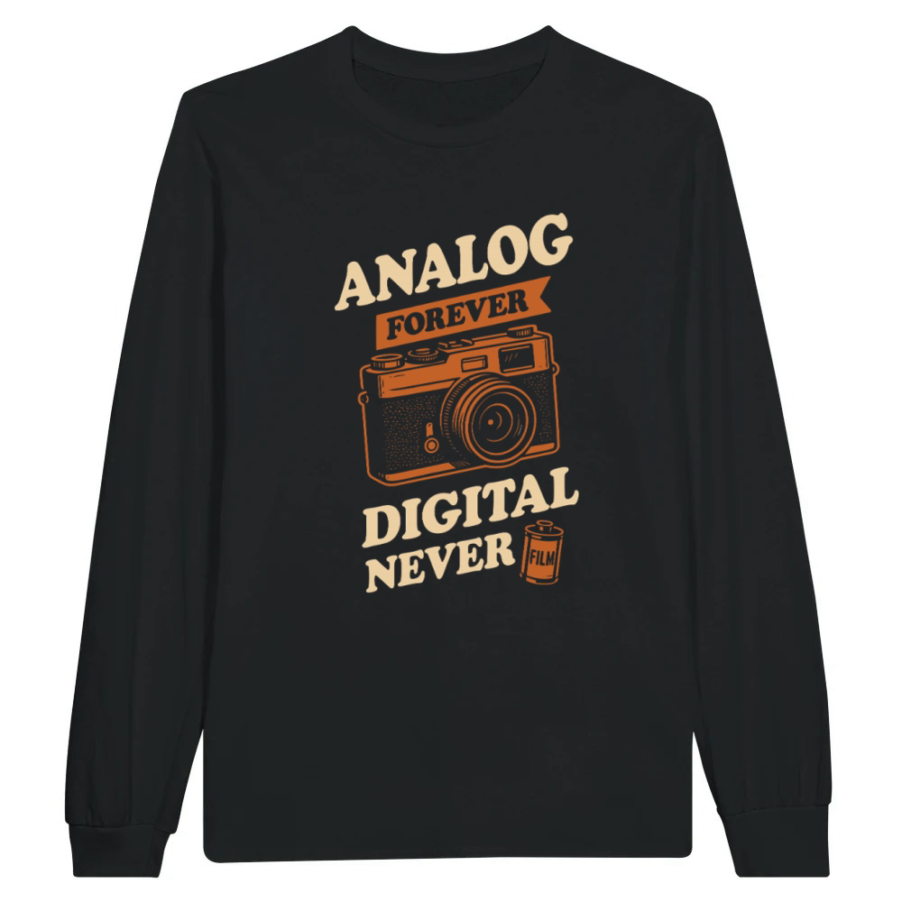 Product Retro Camera Club Analog Photography Film Roll Unisex Longsleeve