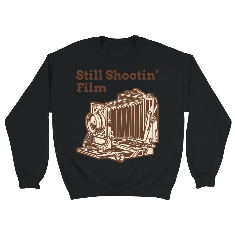Product Still Shootin' Film Vintage Camera Unisex Sweatshirt