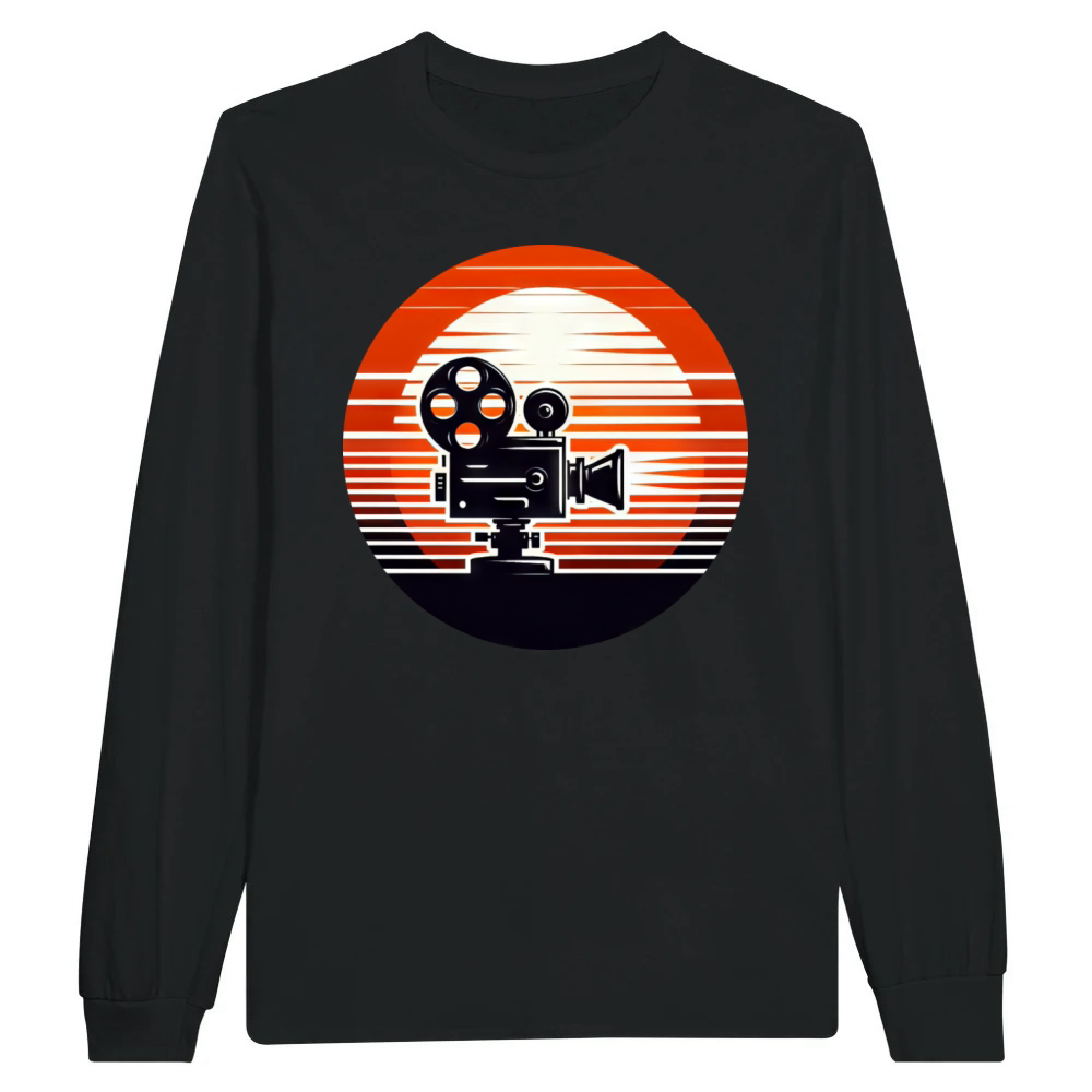 Product Vintage cinema sunset retro projector film Unisex Longsleeve