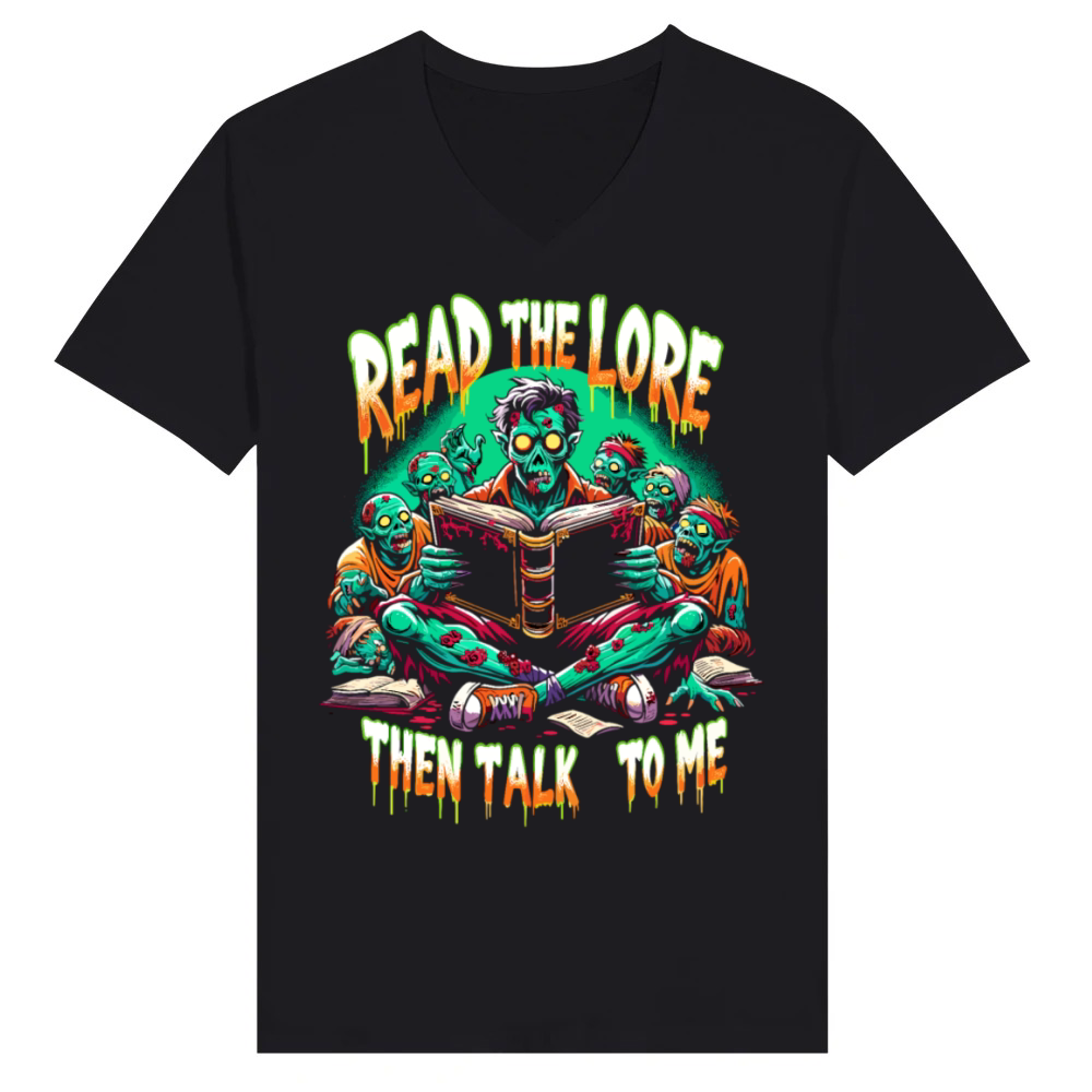 Product Horror film fan Zombie horror Classic zombie film V-Neck T-shirt